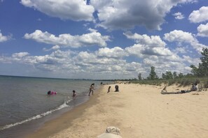 On the beach