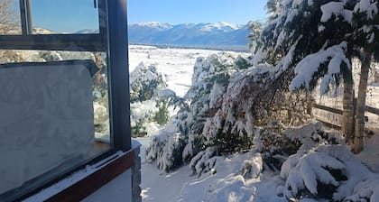 Chalet au pied des pistes con vue panoramique