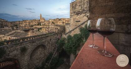 House with terrace for exclusive use and view of the Sassi of Matera