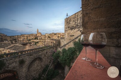 House with terrace for exclusive use and view of the Sassi of Matera