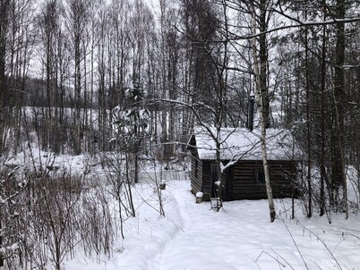 House in the forest. Homestead. Private lake nearby
