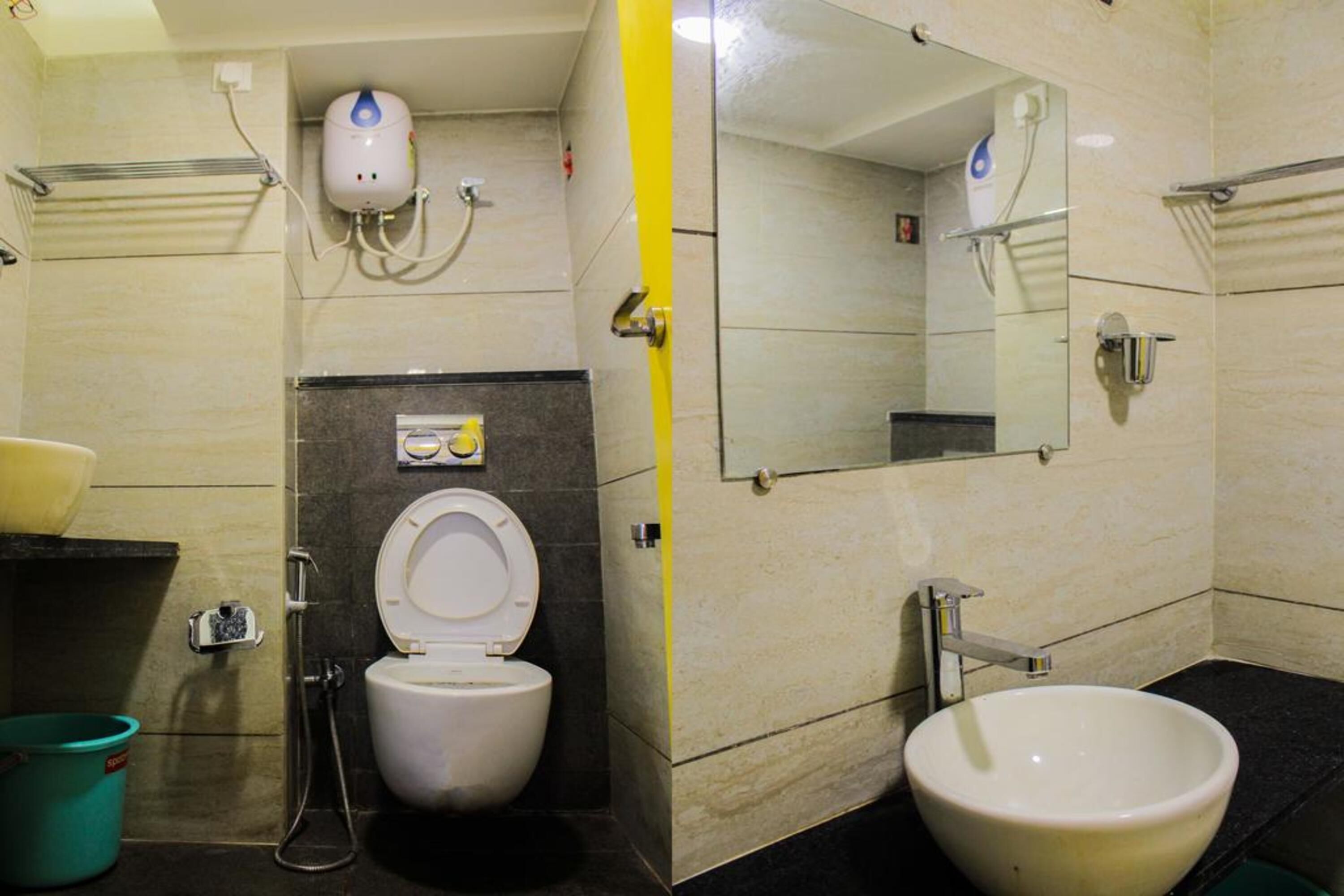 bathroom | shower, rainfall showerhead, free toiletries, towels