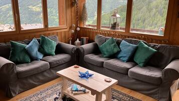 Smart TV, DVD player, books