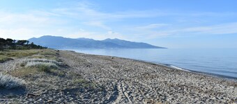 Beach<100m. Air conditioning. Wifi. Enclosed garden. bbc. Parking.opt car. No. of activities