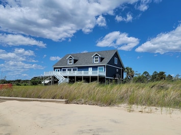 View of the house from the beach.