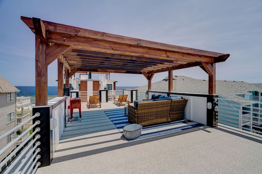 Luxury ocean front home with huge roof top deck!