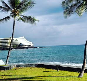 Beach nearby, sun-loungers