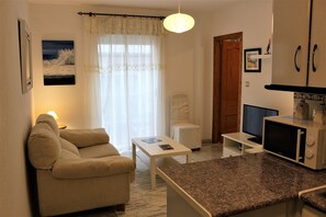 Télévision, lecteur de DVD, livres