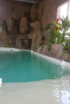 Indoor pool, a heated pool