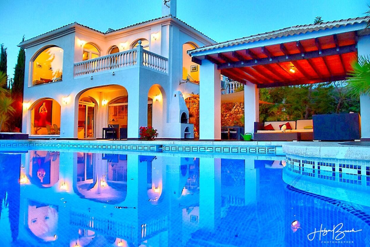 Piscine extérieure, piscine chauffée