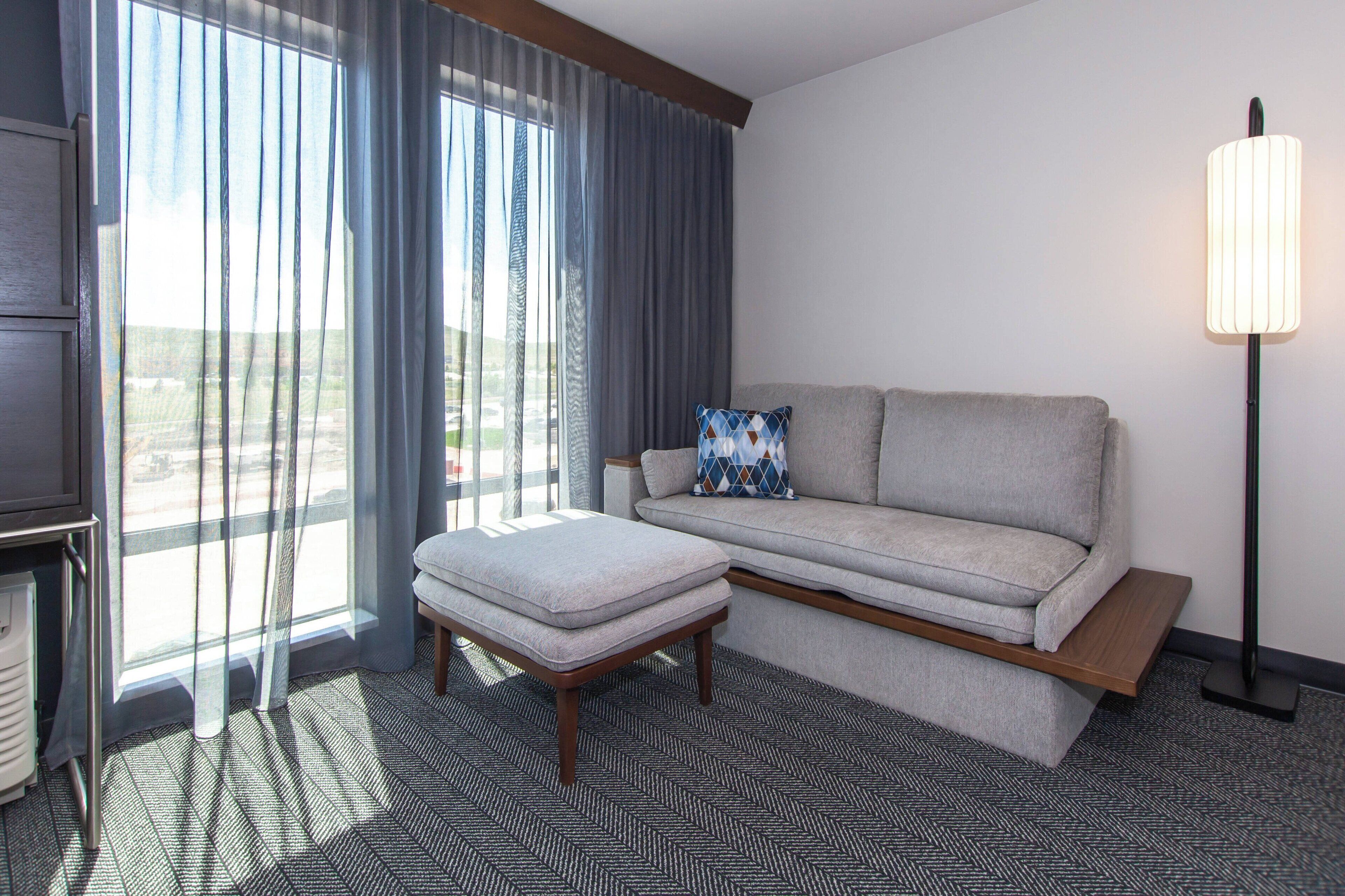 room, 1 king bed with sofa bed | desk, blackout curtains, iron/ironing board, free cots/infant beds