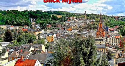 Fewo "Blick Mylau" - nähe Freizeitpark Plohn und weltgrößter Ziegelsteinbrücke