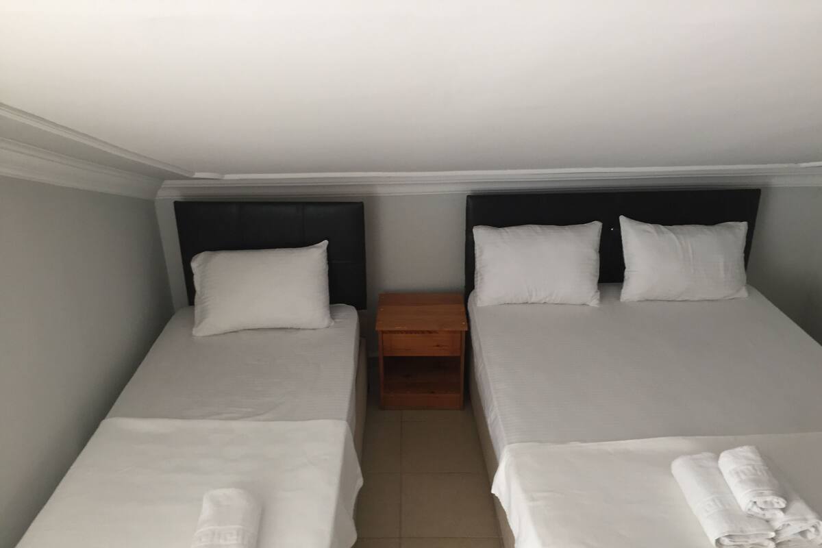 Individually decorated, desk, bed sheets