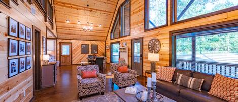 Smart TV, chimenea y reproductor de DVD