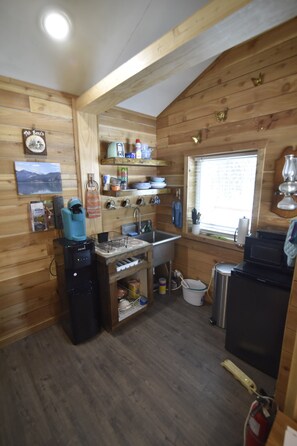 Interior - Chez Benz Cabin near Harding Lake State Recreation Area. (Salcha)