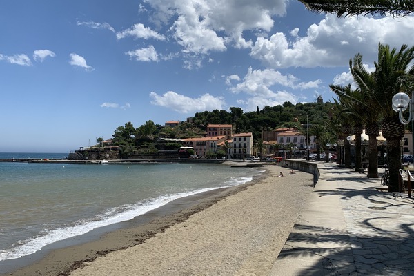 Playa en los alrededores y camastros