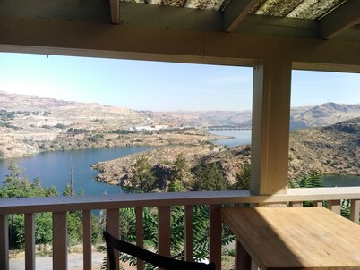 You can see the fireworks from the comfort of the Dam house deck.
