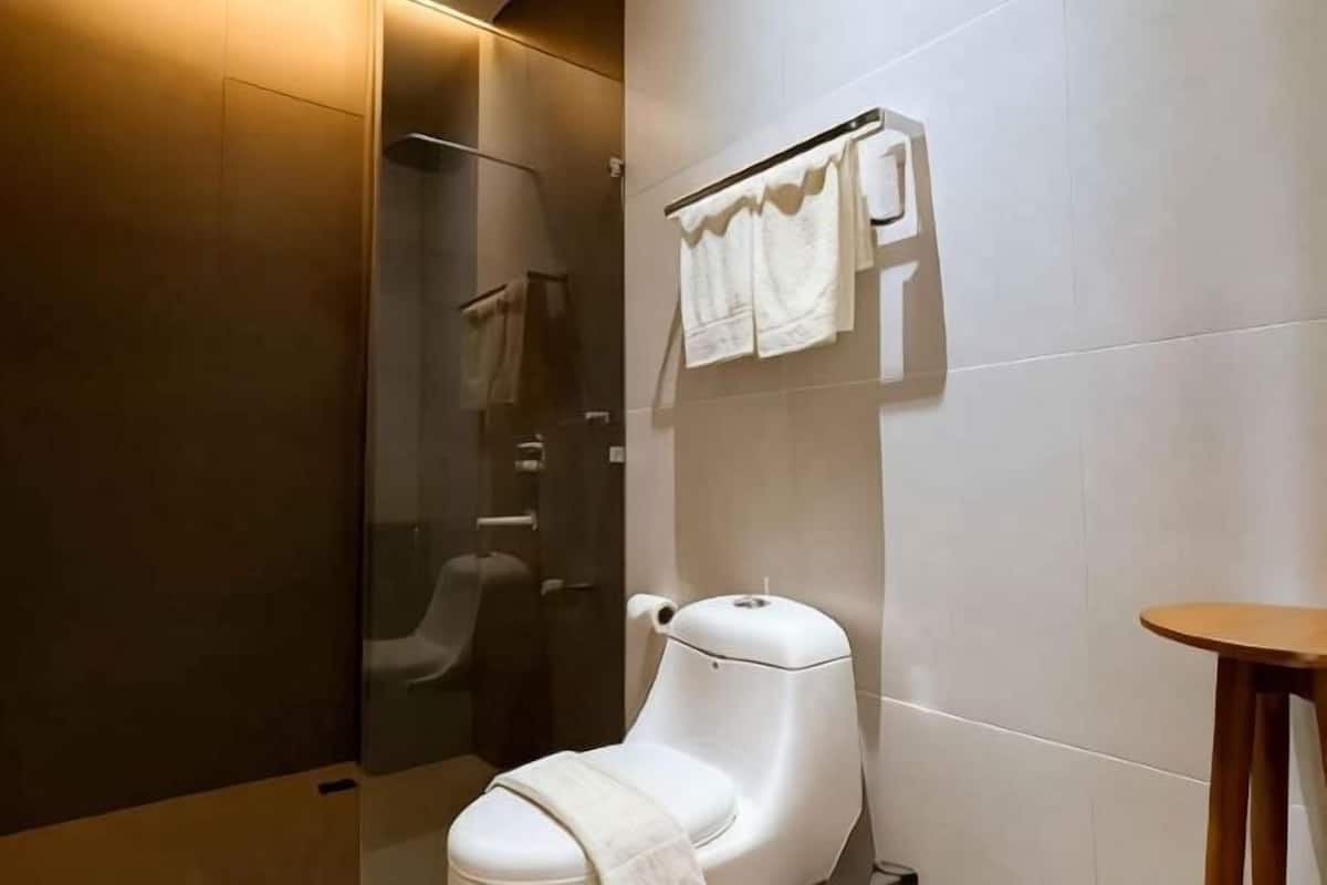 Free toiletries, towels, soap, shampoo