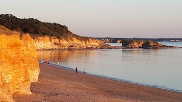 Na praia