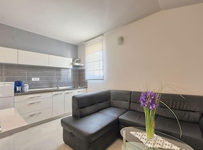 Classic Apartment, 2 Bedrooms (2) | Living area | TV - Villa Kascuni (Pula)