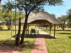 Garden view - Palm Afrique Lodge Botswana (Ghanzi)