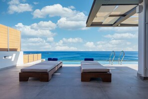 Grand Suite, 2 Bedrooms, Private Pool | Terrace/patio - Amphitheatre Suites (Kantanos-Selino)