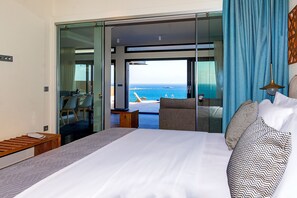 Grand Suite, 2 Bedrooms, Private Pool | Free WiFi, bed sheets - Amphitheatre Suites (Kantanos-Selino)