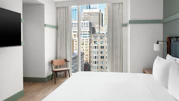 1 habitación y ropa de cama hipoalergénica