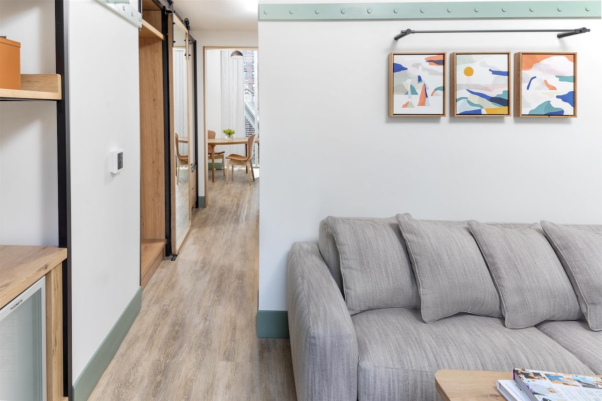 1 habitación y ropa de cama hipoalergénica