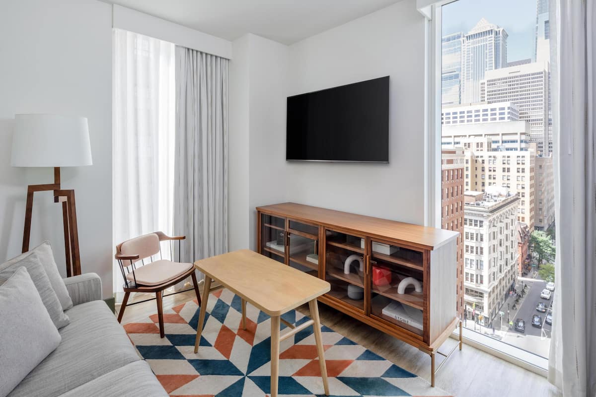 1 habitación y ropa de cama hipoalergénica