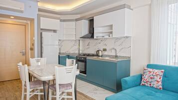 Suíte estúdio luxo | Cozinha privada | Chaleira elétrica