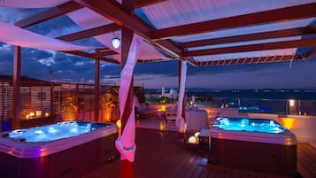 Sale per trattamenti di coppia, sauna, vasca idromassaggio