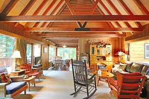House, Multiple Beds (Trembley House) | Living room | TV, fireplace, DVD player