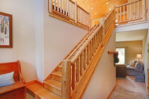 House, Multiple Beds (Stine Haus - HOT TUB & Beach Access!) | Living room | TV, fireplace - Stine Haus - HOT TUB & Beach Access! (Tahoe City)