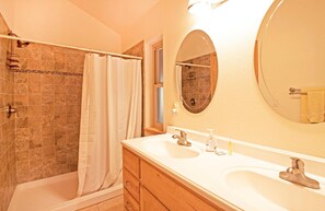 Cabin, Multiple Beds (Gelber's Cabin - Creek side!) | Bathroom | Hair dryer, towels - Gelber's Cabin - Creek Side! (Tahoe City)