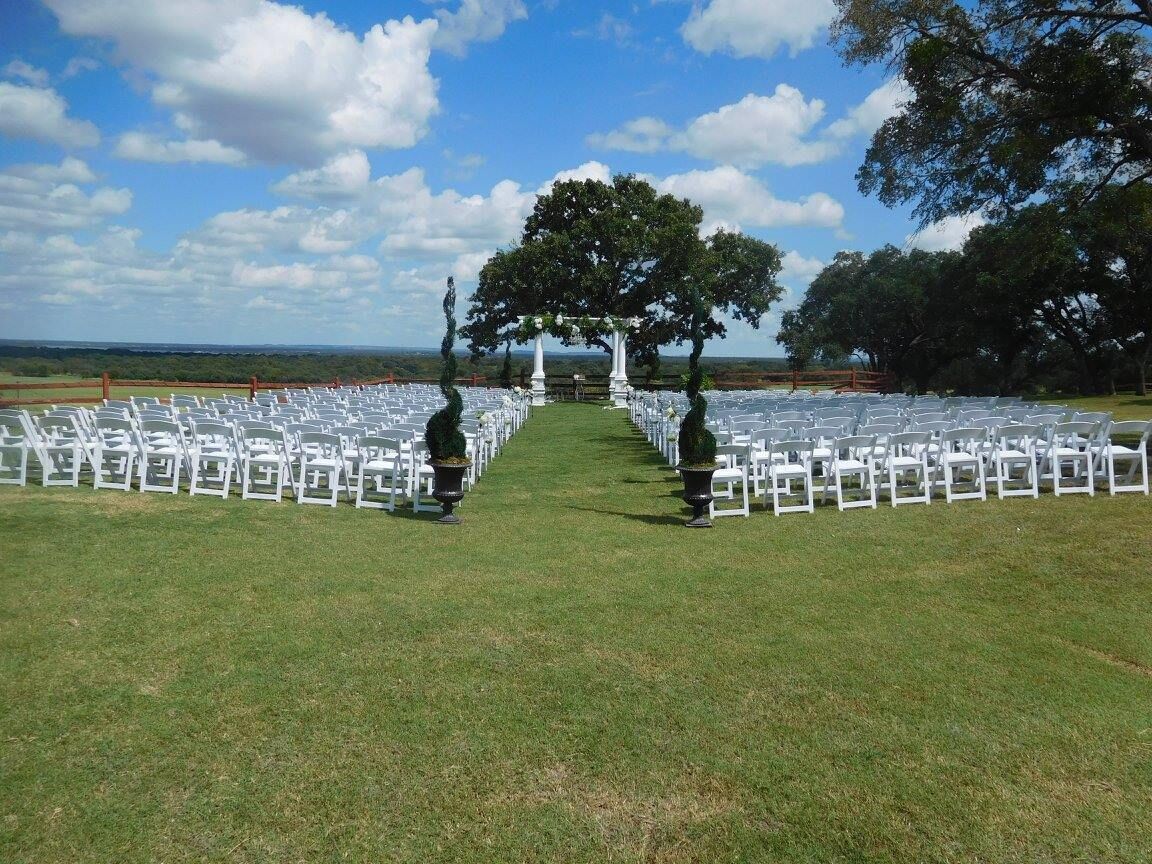 outdoor wedding area