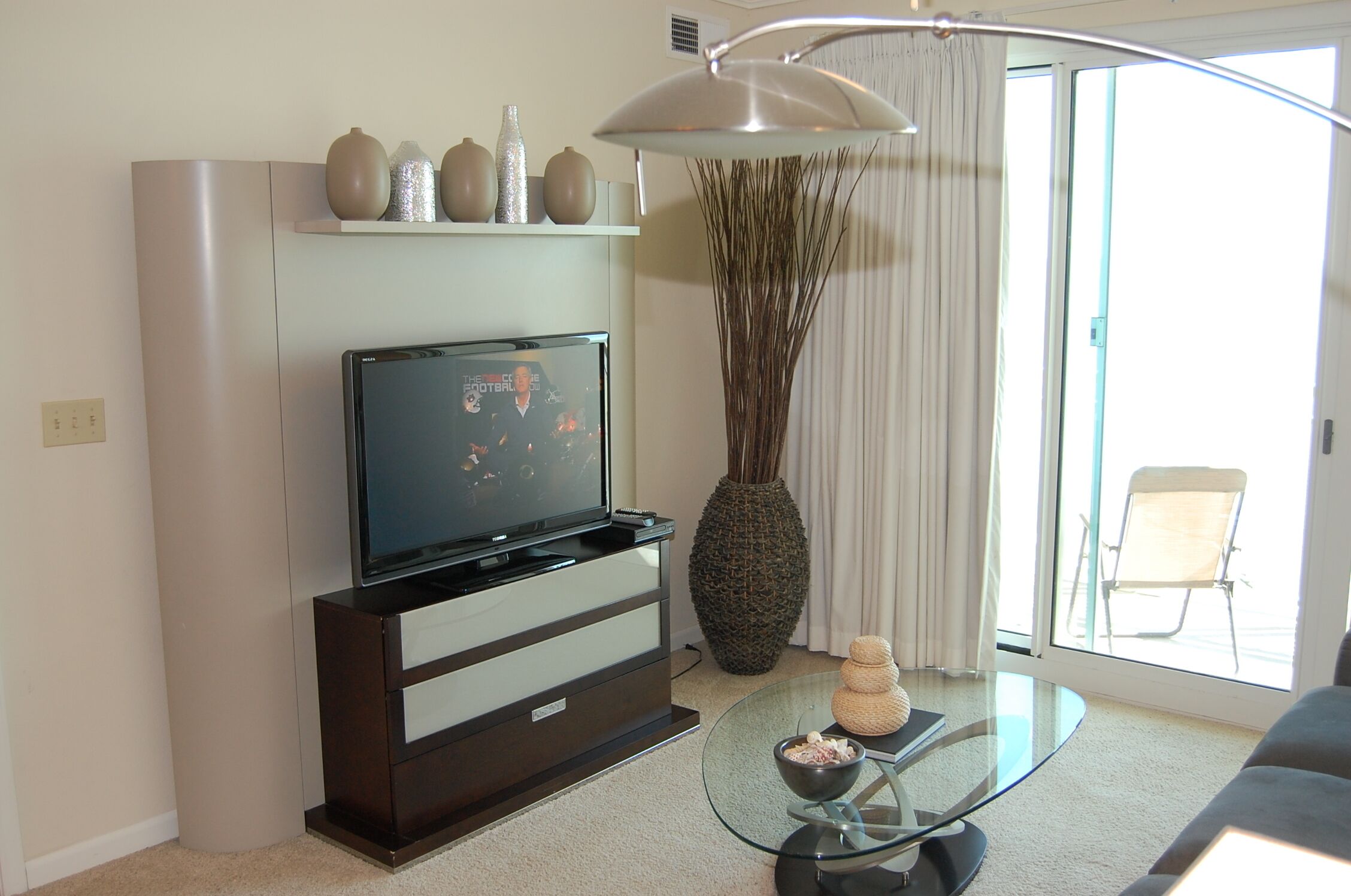 Condo, Multiple Beds, Private Pool, Beach View | Living room | 42-inch TV with cable channels