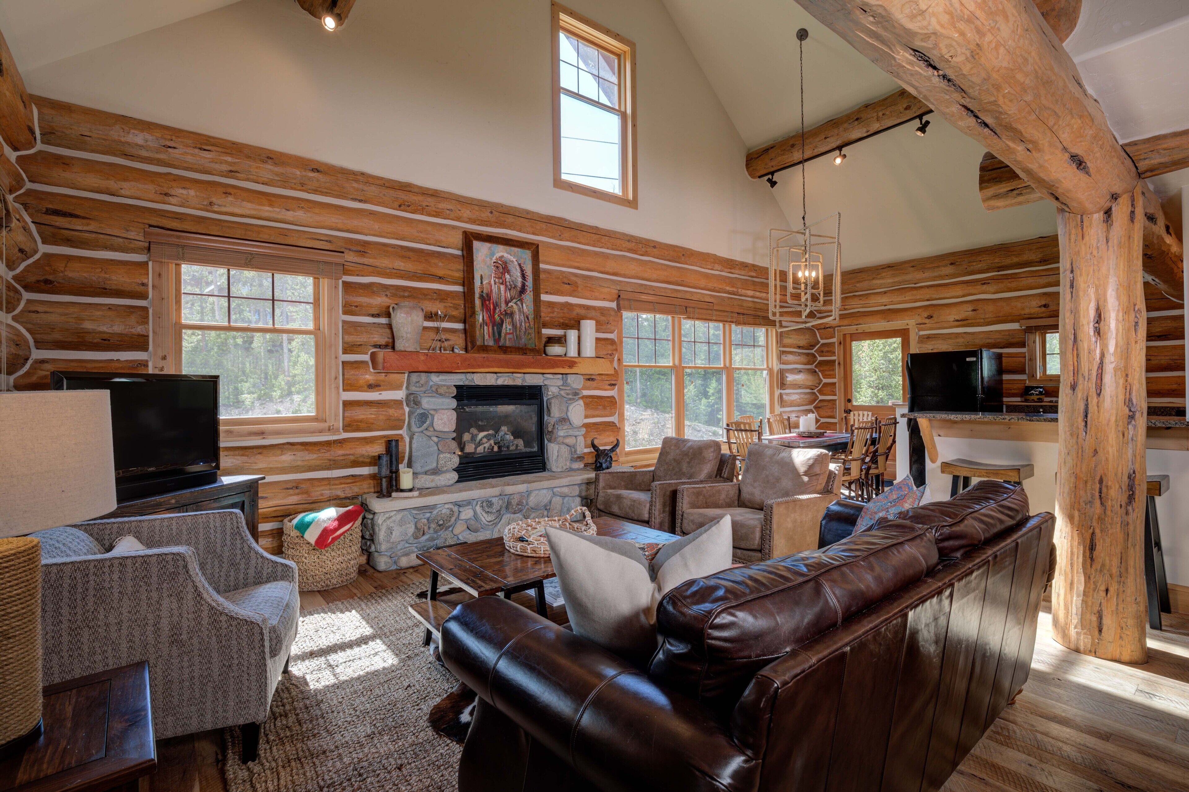 TV, fireplace, DVD player