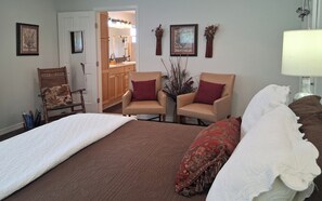 Desk, blackout curtains, iron/ironing board, free WiFi