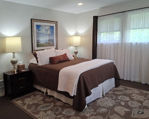 Desk, blackout drapes, iron/ironing board, free WiFi