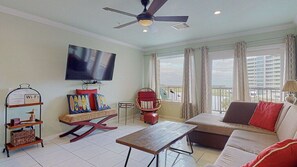 Télévision, table de tennis de table