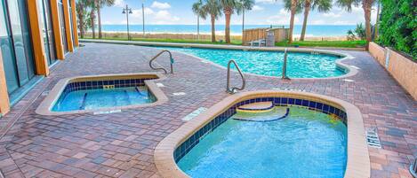 Indoor pool, outdoor pool