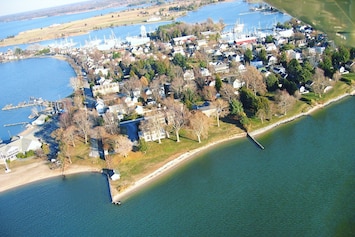 Aerial view of Sandaway and Oxford, MD.