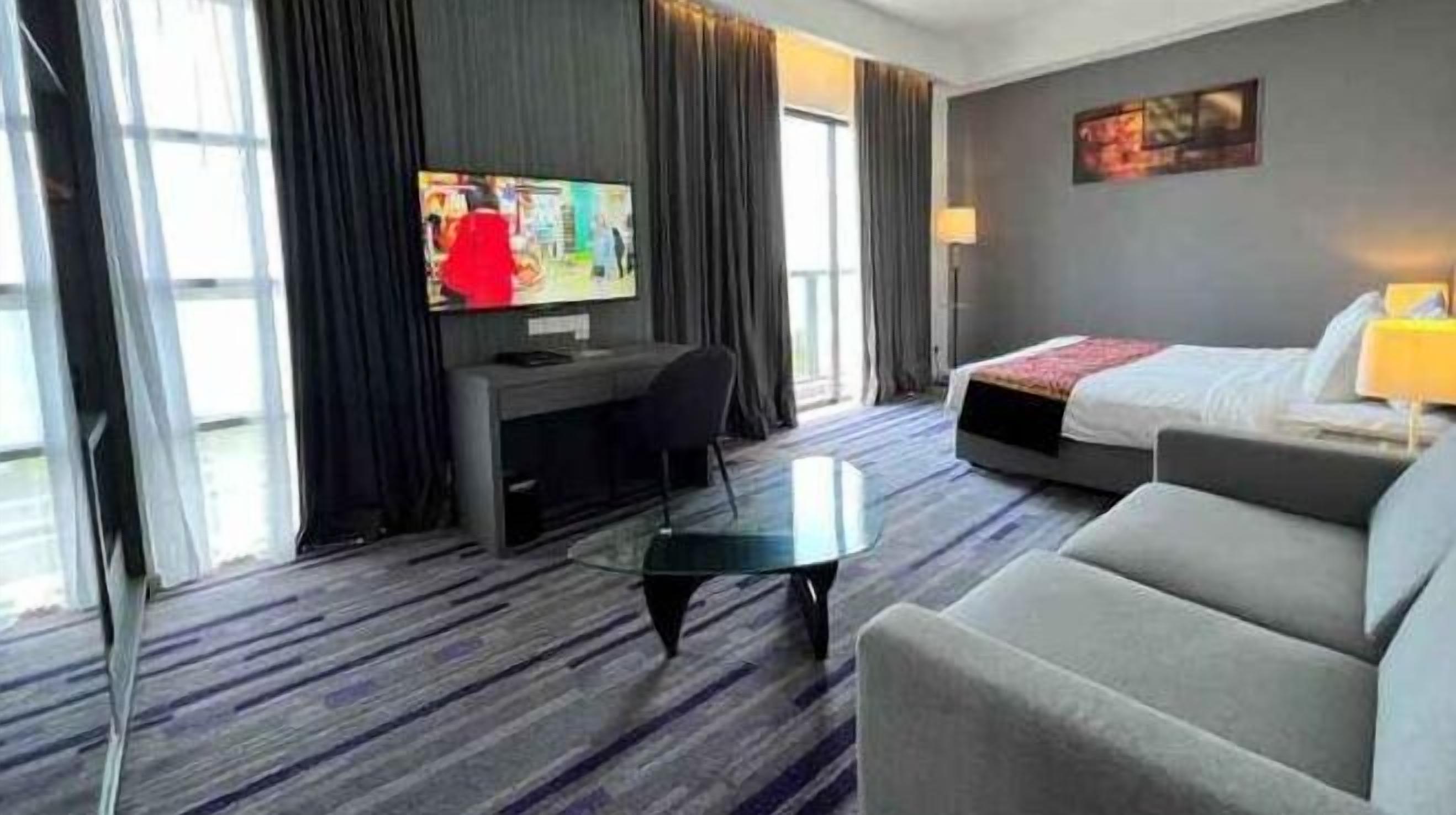 Free minibar, in-room safe, desk, laptop workspace