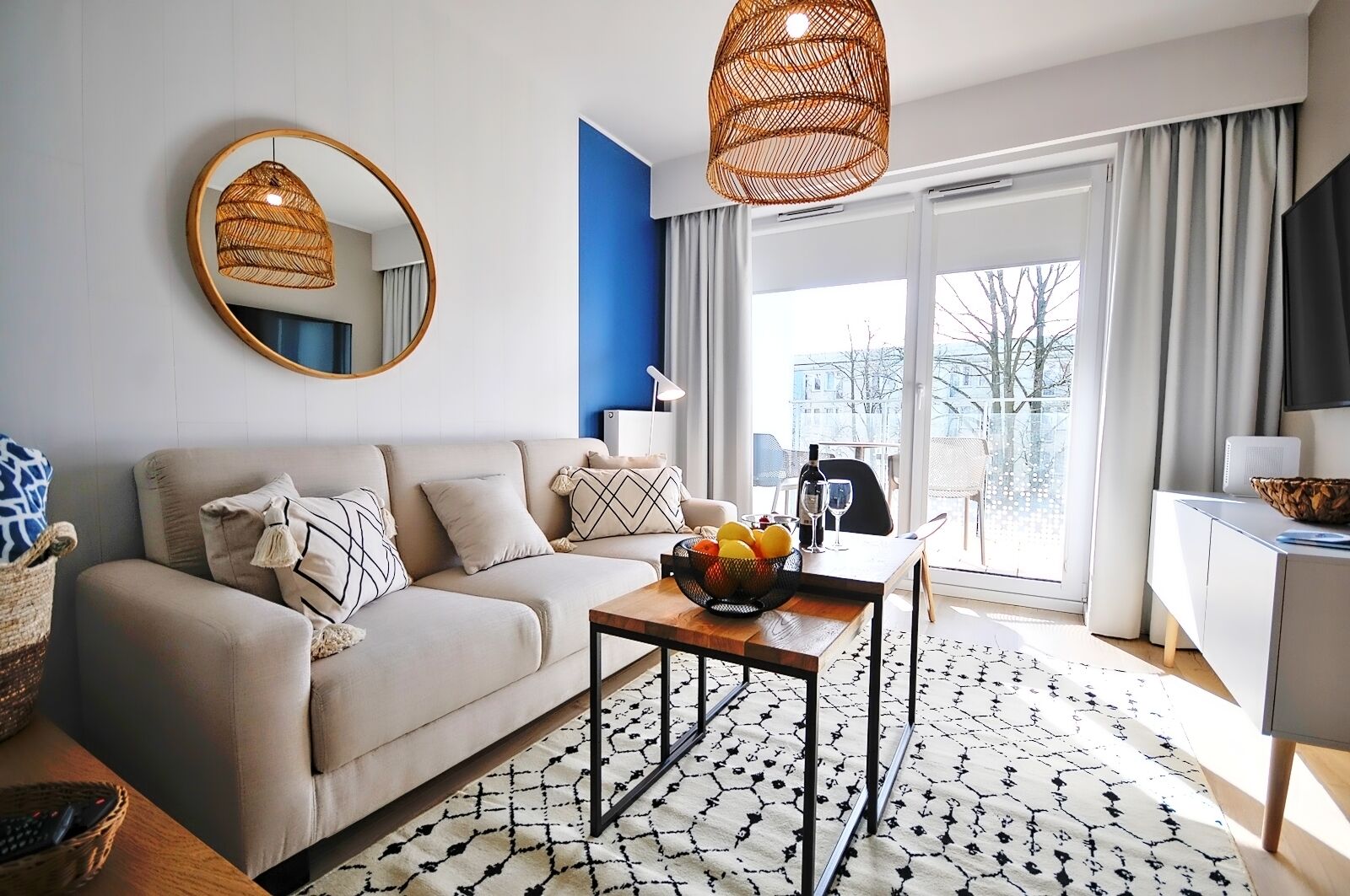 42-inch flat-screen TV with cable channels, TV, toys