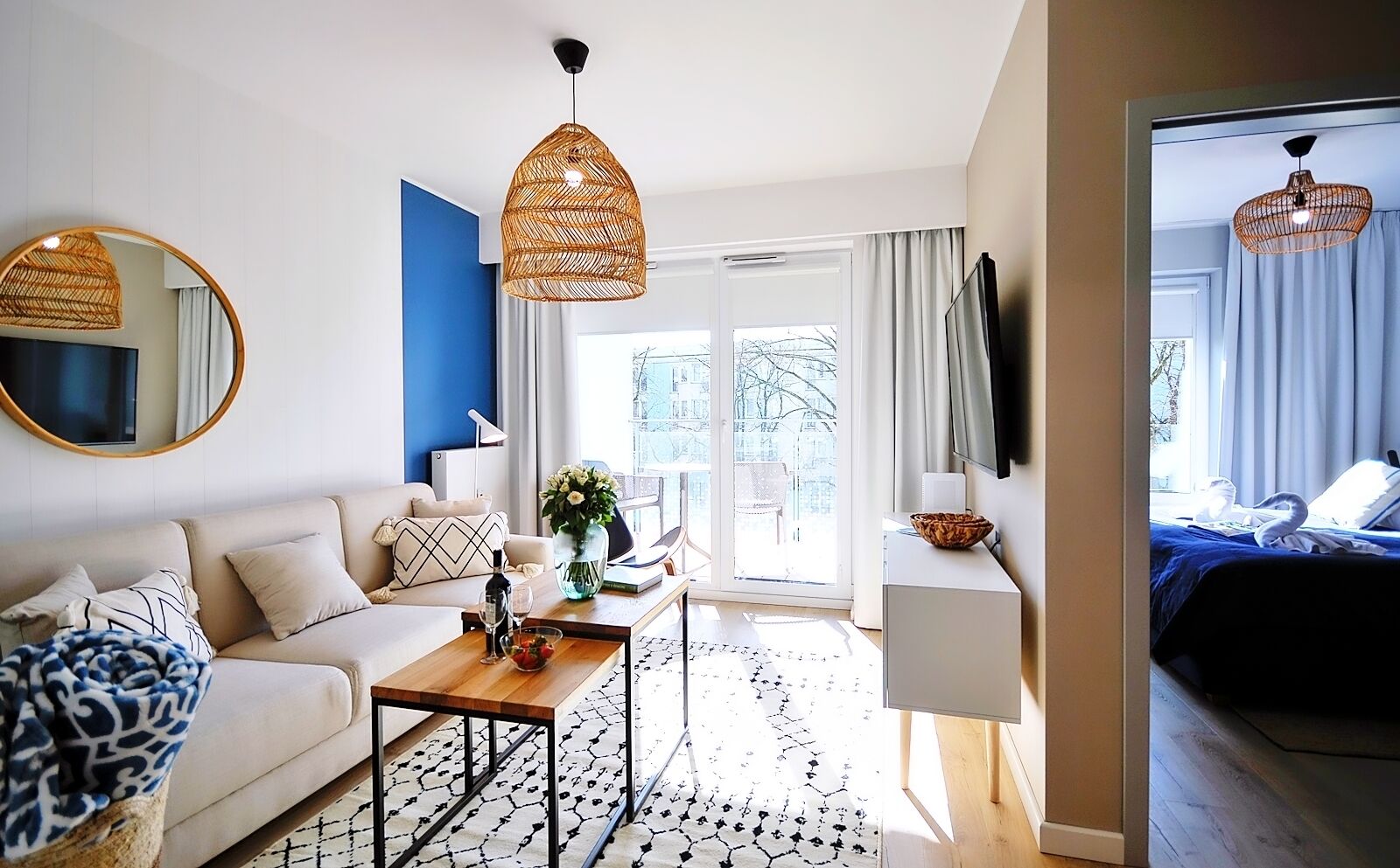 42-inch flat-screen TV with cable channels, TV, toys