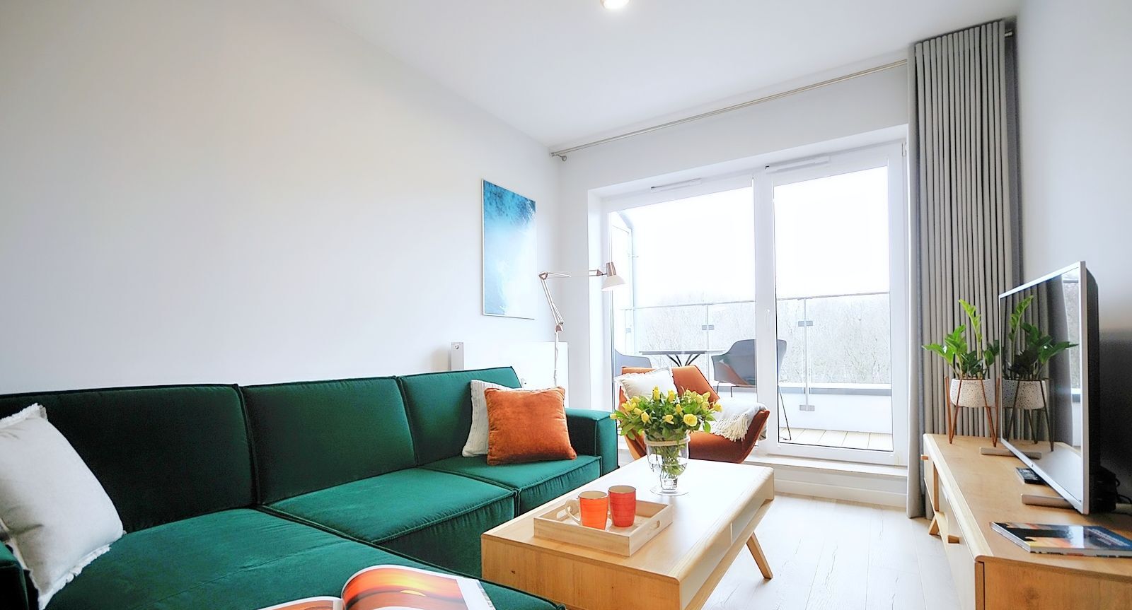 Deluxe Apartment, 1 Queen Bed with Sofa bed, Pool Access, Park View (NTC611) | Living area | 42-inch flat-screen TV with cable channels, TV, toys