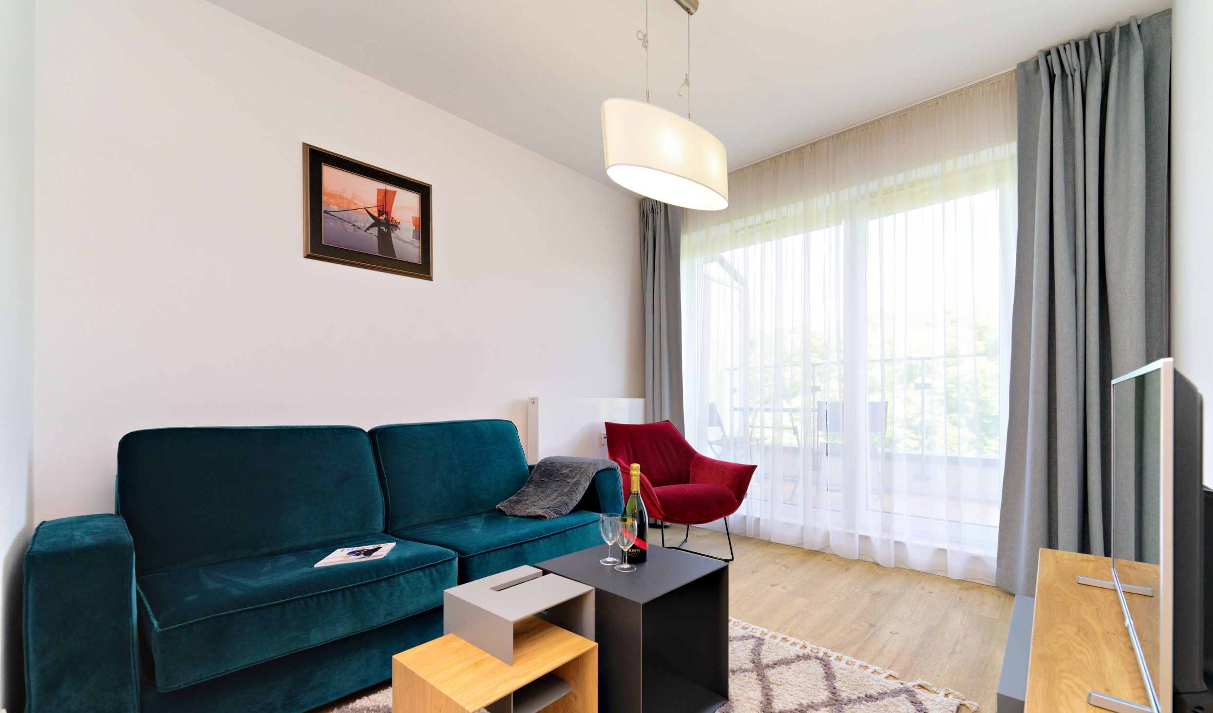 Deluxe Apartment, 1 Queen Bed with Sofa bed, Pool Access, Park View (NTC507) | Premium bedding, individually decorated, iron/ironing board, free WiFi