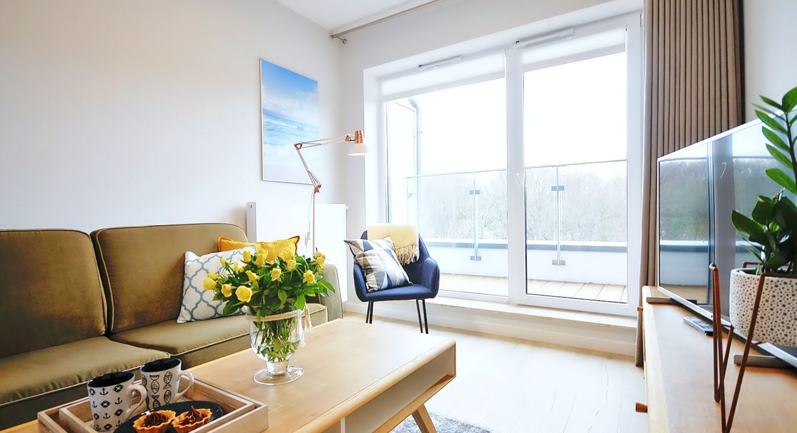 Deluxe Apartment, 1 Queen Bed with Sofa bed, Pool Access, Park View (NTC610) | Living area | 42-inch flat-screen TV with cable channels, TV, toys