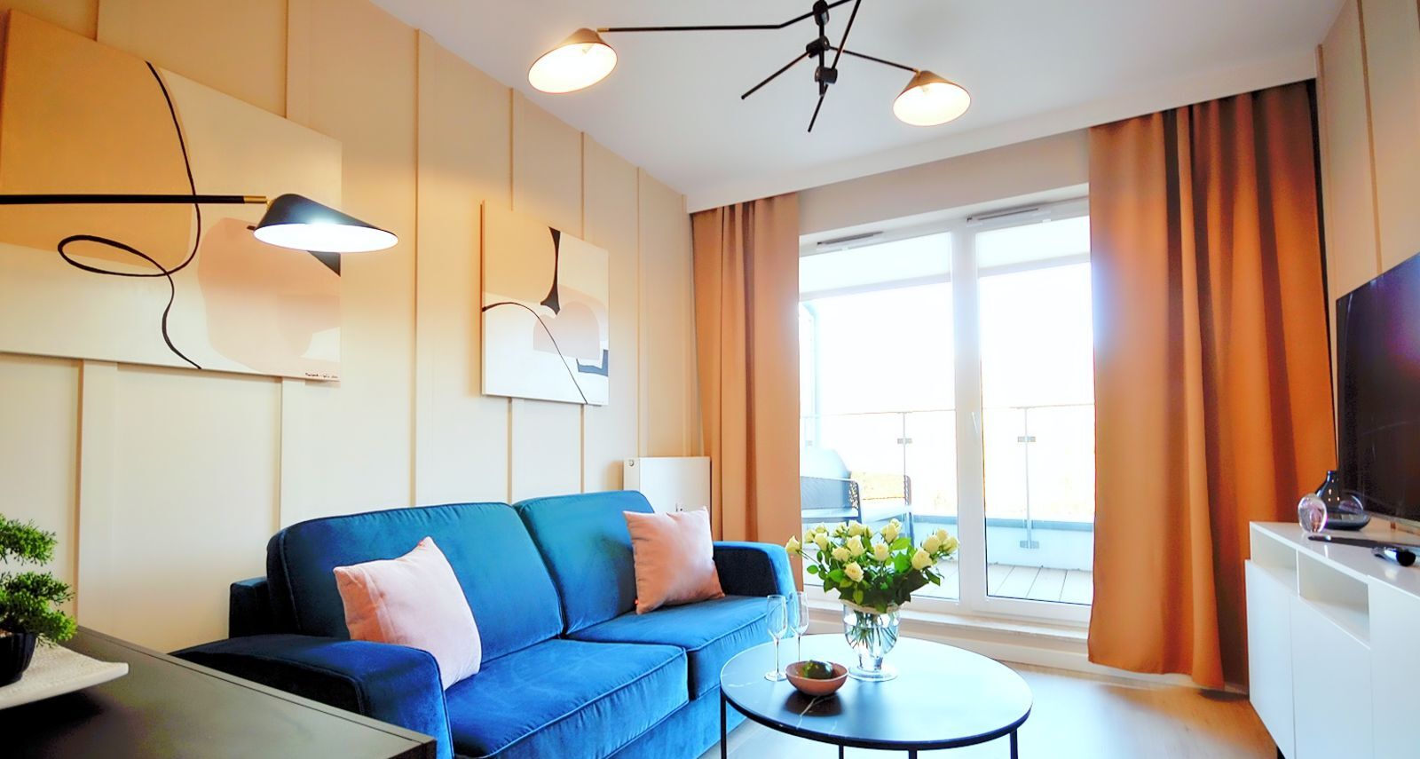 Deluxe Apartment, 1 Queen Bed with Sofa bed, Pool Access, Park View (NTC505) | Living area | 42-inch flat-screen TV with cable channels, TV, toys